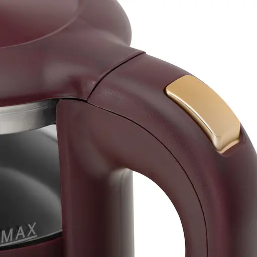 Электрический стеклянный чайник Adler AD 1305, 1.7 л, с регулировкой температуры, бордовый - фото 7