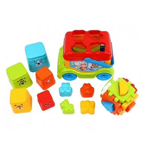 Детская игрушка для развития "Автобус сортер" 0389TXK - фото 3