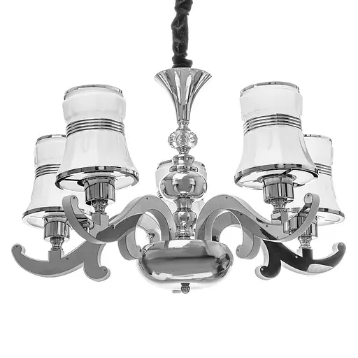 Люстра підвісна Brille прованс з абажуром E27 60W CH (BKL-645S/5) - фото 4