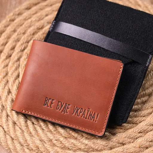 Мужской кожаный кошелек Grande Pelle 11.5х9х1 см acs0023998 - фото 8