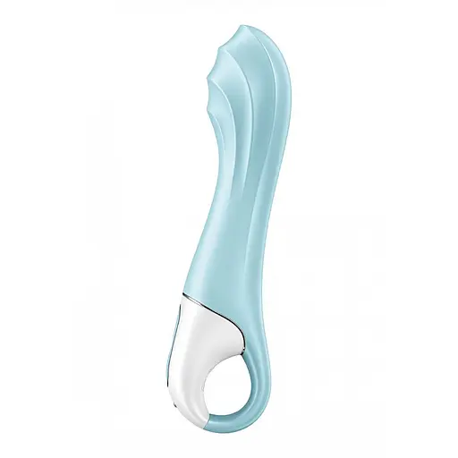Вібратор Satisfyer Air Pump Vibrator 5+ 21 см блакитний - фото 2