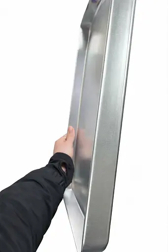 Деко з алюмінію посилене важке форма для запікання та випікання 45 × 35 × 3,5 см Туреччина Сірий 88146 - фото 3