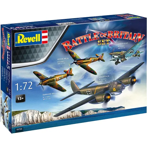 Сборная модель-копия Revell В честь 85-летия Битвы за Британию 4 самолета 1:72 (RVL-03766) - фото 4