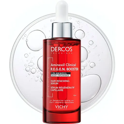 Сироватка Vichy Dercos Aminexil Clinical Regen Booster для відновлення густоти та боротьби з випадінням волосся 90 мл + набір засобів для догляду волосся - фото 2