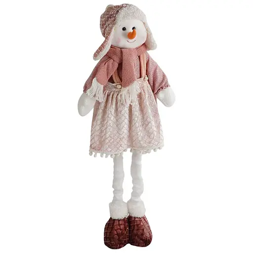 Новорічна декоративна іграшка  C 67791 з телескопічними ніжками, сніговик - фото 2