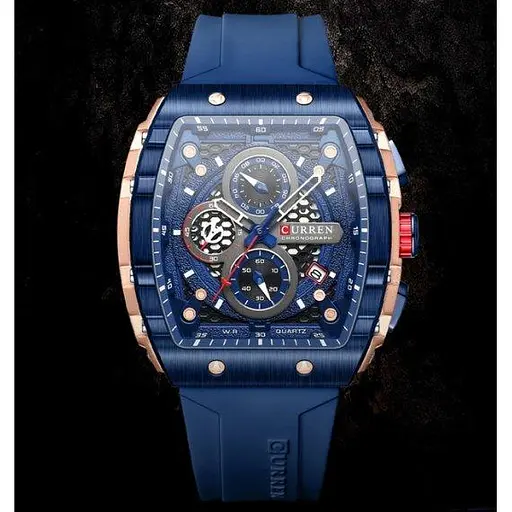Мужские наручные часы Curren Jungle (Синие) - фото 3