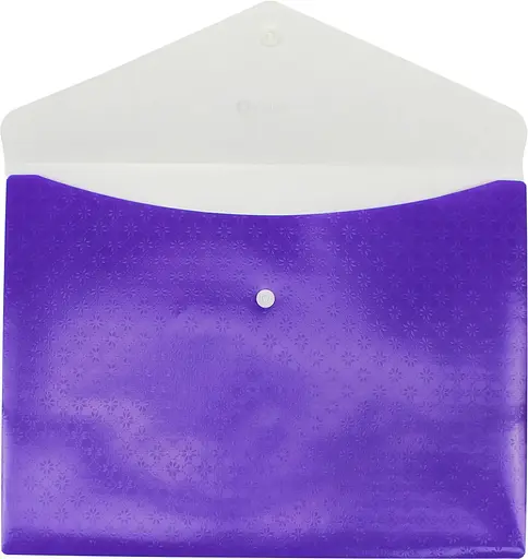 Папка-конверт А4 конверт на кнопці O35206 Optima, 2 відділи (4044572552064) Фіолетовий - фото 2