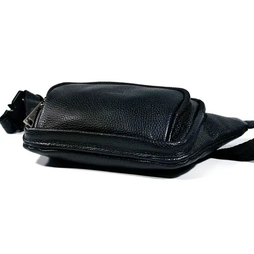 Кожаная мужская сумка на пояс TARWA 14х29х5 см sum0025938 - фото 6