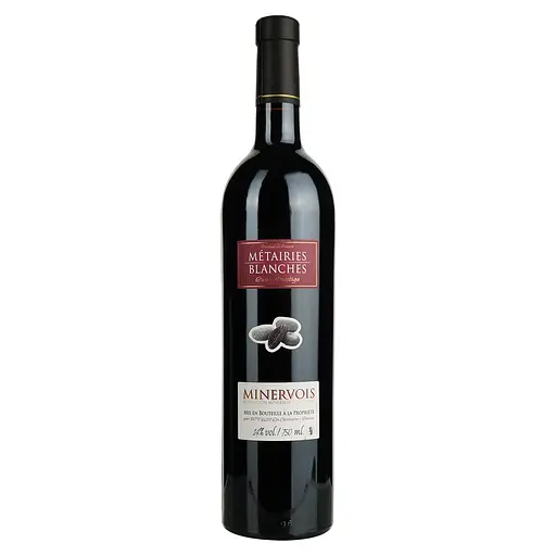 Вино Les Metairies Blanches 2020 AOP Minervois, красное, сухое, 0,75 л - фото 1
