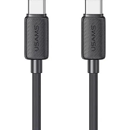 Кабель Usams US-SJ691 USB-C-USB-C 1m Black (SJ691USB01) [111163]