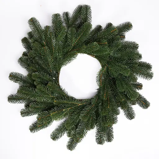 Литий штучний різдвяний вінок Lugi TD-VINGR Святковий 60 см зелений