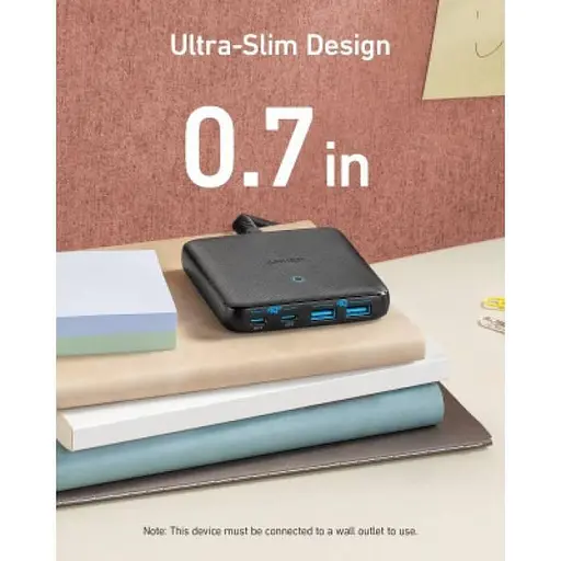 Зарядний пристрій адаптер Anker PowerPort 543 Atom III Slim 4 65 W 4 порти (A2046) - фото 2