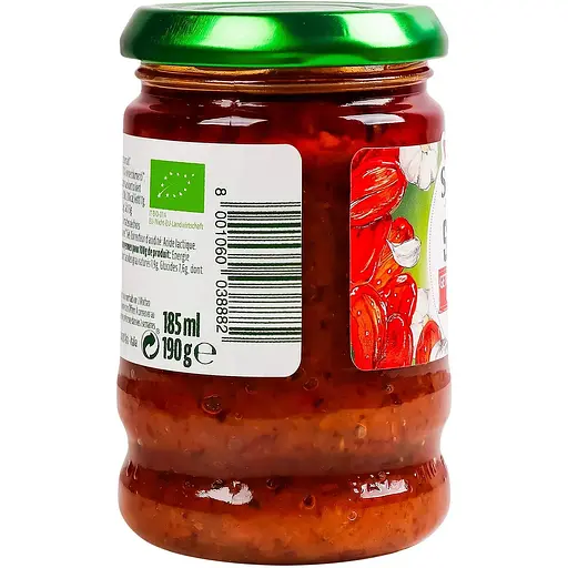 Соус  Sacla' к пасте с вялеными помидорами и чесноком органический 190 г - фото 2