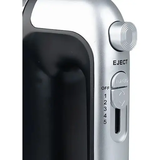 Ручний міксер Sokany SK-6627 із насадками для тесту 5 швидкостей 350Вт Сірий із чорним - фото 3