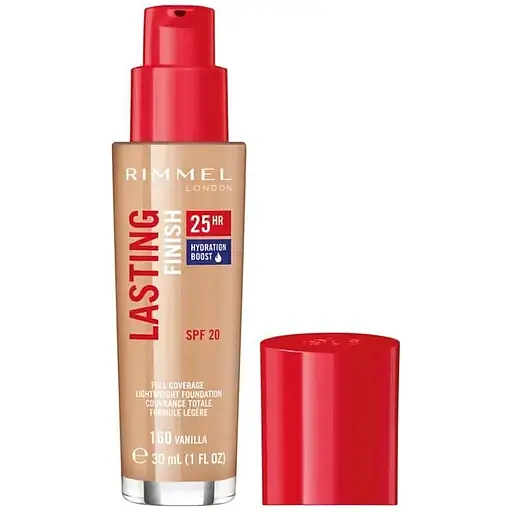 Тональная основа Rimmel Lasting Finish 25h тон 160 (Vanilla) 30 мл - фото 2
