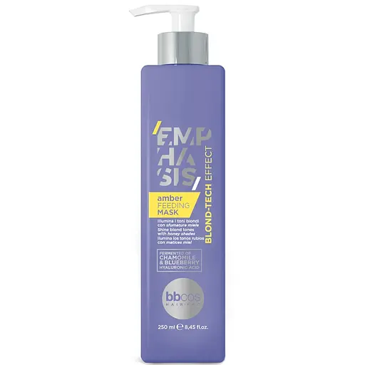 Маска тонувальна для волосся BBcos Emphasis Blond-Tech Бурштин (AMBER) 250 мл