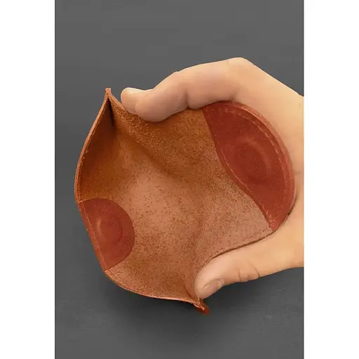 Кожаный чехол для очков BlankNote Crazy Horse с клапаном на магните Светло-коричневый  - фото 5