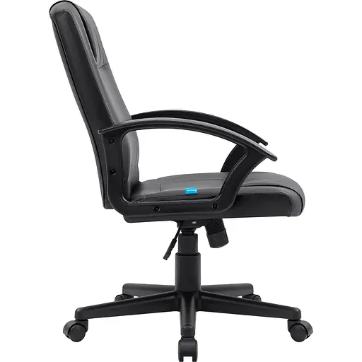 Кресло офисное Defender Paris эко-кожа,3 класс,колеса PU,120 кг, черное - фото 3