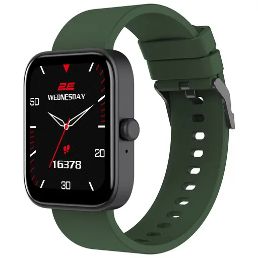 2E Смарт-годинник Alpha SQ Music Edition 46мм, 1.78`, 368x448, AMOLED, BT 5.2, Чорно-зелений - фото 1