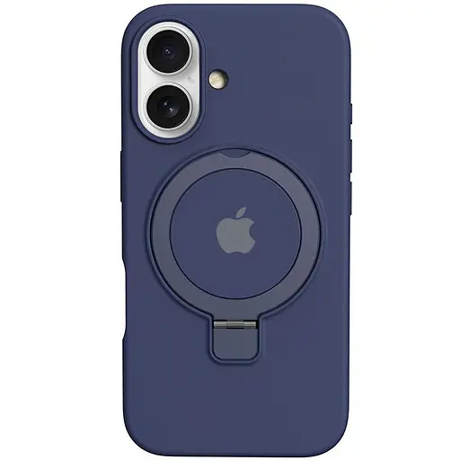 Чохол Epik Silicone Case Full Protective with Ring для Apple iPhone 16, 6.1 Dark Blue