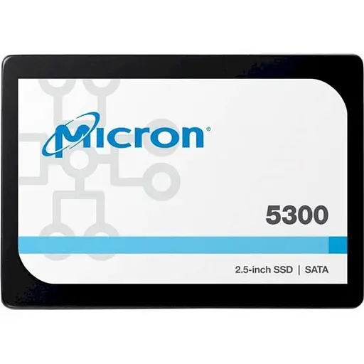 Накопитель SSD Micron Sata 2.5" 5300 Max 480 GB (MTFDDAK480TDT-1AW1ZABYY) Б/у - фото 1