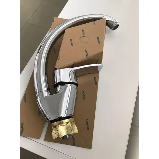 Змішувач для кухні Zegor YUB4-A279 одноважільний Хром 30412 - фото 5