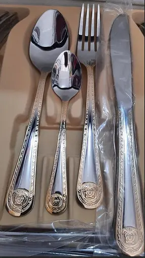 Набор столовых приборов Bachmayer BM-7802 Версаче на 12 персон в подарочном чемодане 72 предмета - фото 3