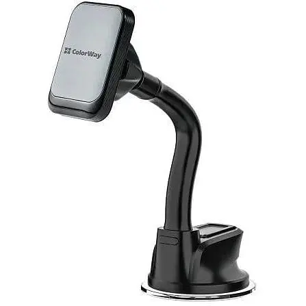Автодержатель для телефона ColorWay Dashboard 3 Grey магнитный на вакуумной присоске поворот держателя на 360° CW-CHM17-GR - фото 1