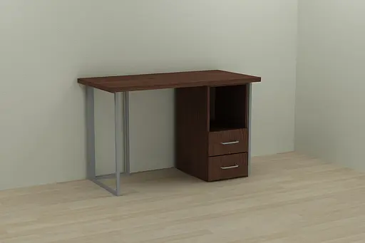 Комп'ютерний стіл Ferrum-decor Отто 75x140x60 сірий ДСП Венге 32мм (FRD-106012)