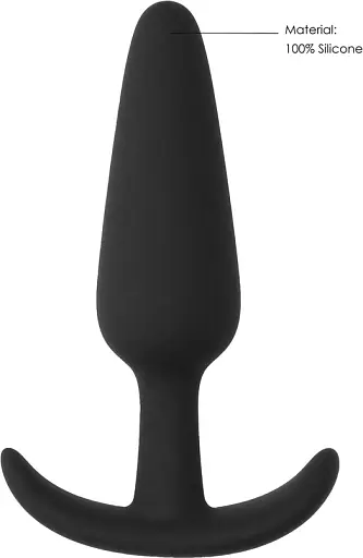 Анальна пробка ShotsToys Slim Butt Plug 8.3 см (чорний) - фото 8