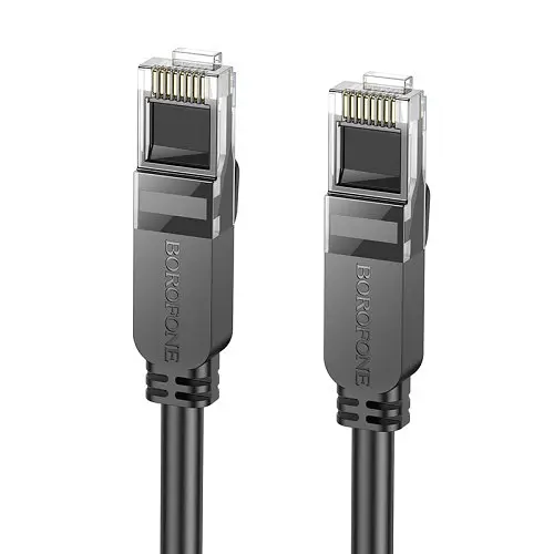 Патч-корд BOROFONE BUS01 Category 6 Gigabit network cable(L-3M) черный - фото 4