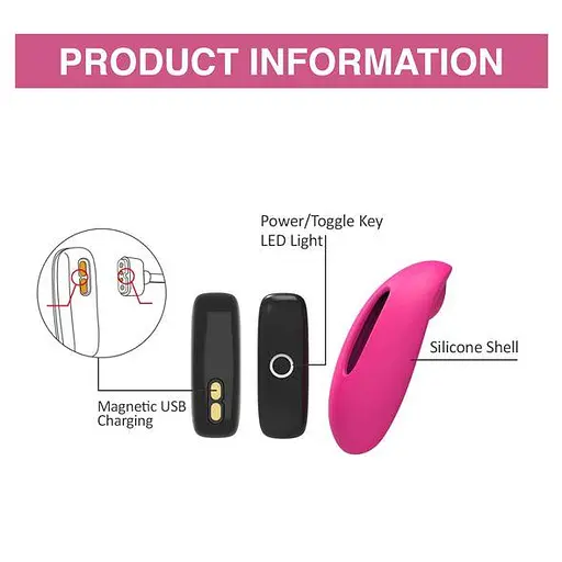 Вібратор Magic Motion Candy Smart Smart Wearable Vibe 7.8 см рожевий - фото 7