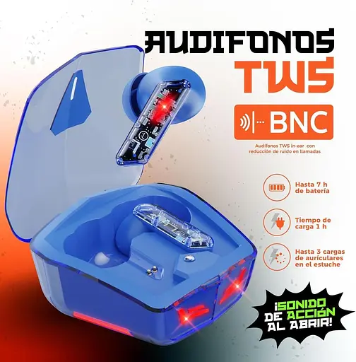 Бездротові ігрові навушники X8 з шумоподавленням синій - фото 6