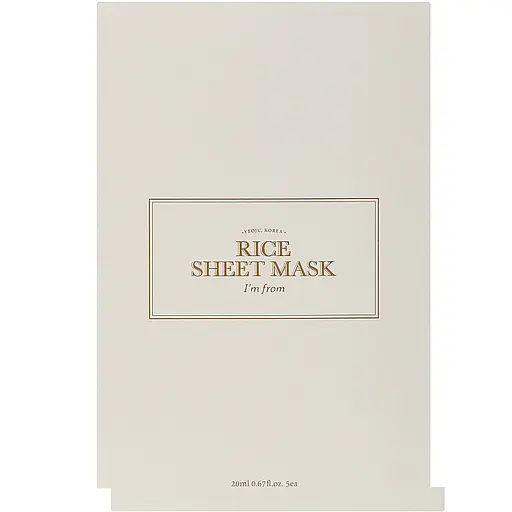 Зволожуюча тканинна маска з екстрактом рису I’m from Rice Sheet Mask 20 мл 1 шт.