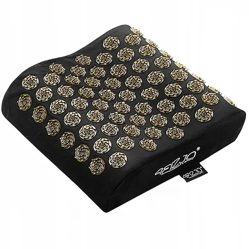 Коврик акупунктурный с подушкой 4FIZJO Ergo Mat Аппликатор Кузнецова Black/Gold (P-5907739313881) - фото 2