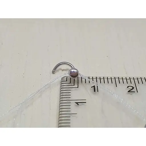 Срібна сережка-пірсинг Астор в ніс. 918-2120Р - фото 3