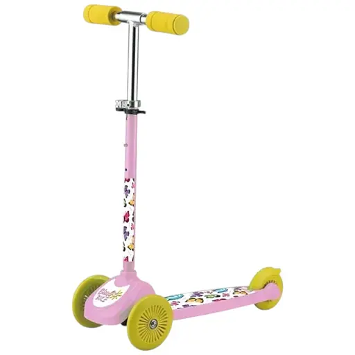 Самокат детский Bimbo Bike Бабочки для девочек три колеса - фото 1