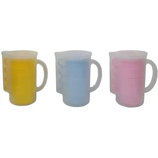 Набор Gusto кувшин мерный с кружками 0.2 л 4 шт. G-2072 в ассортименте (128773)