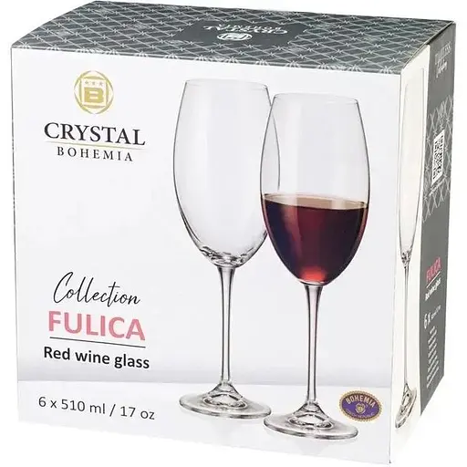 Набір келихів для вина Rocco Fulica 510 мл 6 шт. - фото 2