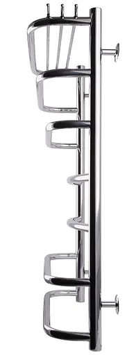 Водяна рушникосушка Unio Zp W 800-500-7 Зета з полицею, Хром - фото 3