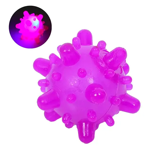 М'яч дитячий, 7 см, світло, на батарейках (В асортименті)