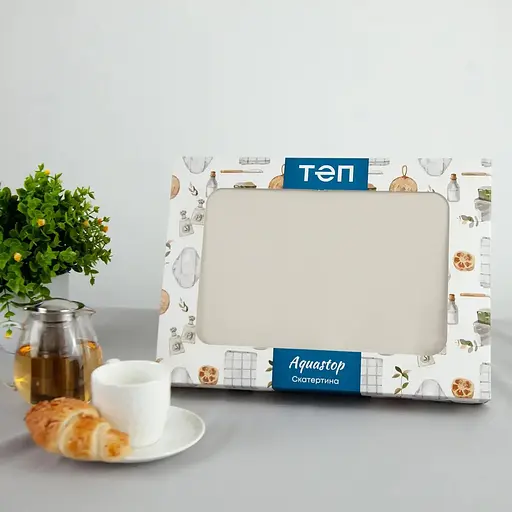 Скатерть ТЕП Aquastop водоотталкивающая Milky White 140x180 см (С-04190_29829) - фото 6