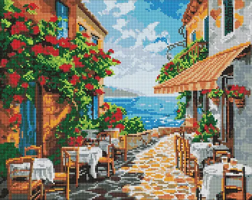Набор с алмазной мозаикой Тихий уголок Ideyka AMO8041, 40x50 см
