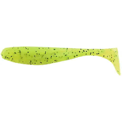 Силікон FishUP Wizzle Shad 2" #055 - Chartreuse/Black (10 шт/уп)