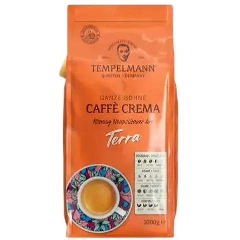 Кава в зернах Tempelmann Terra Caffe Crema 1 кг - фото 1