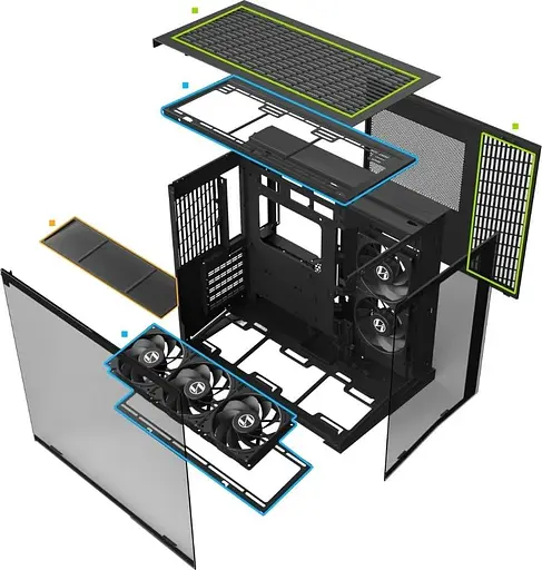 Корпус Lian Li O11 Dynamic Mini V2 Flow Black (G99.O11DMIV2FX.00) Без БП - фото 7