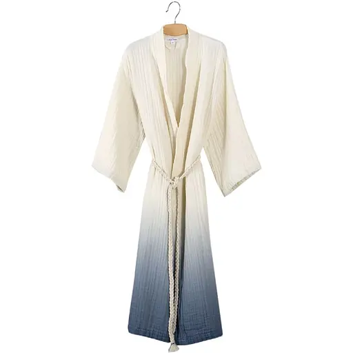 Халат Lotus Home Nitra muslin denim S/M (svt-2000022351003) - фото 1