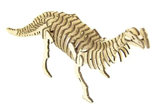 Дерев'яний конструктор Бронтозавр 50 деталей - фото 3