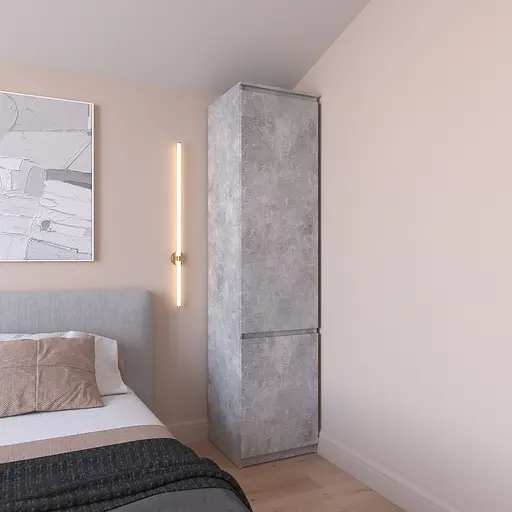 Шкаф пенал Vays R-22, с полками, ЛДСП, 50×50×211 см - для одежды, белья, хранения, спальня, прихожая - фото 4