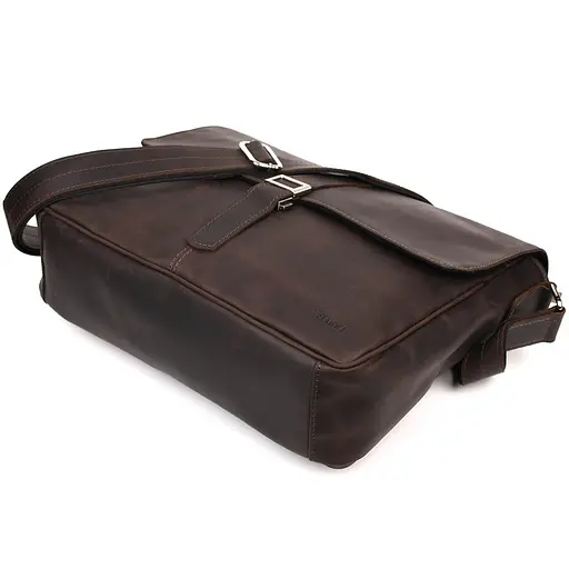 Шкіряна чоловіча сумка через плече TARWA 36,5х30х11 см nsa0001254 - фото 5